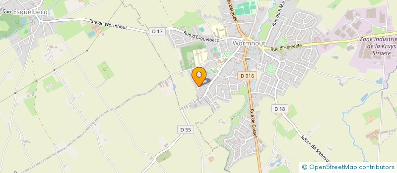 localisation de l'entreprise MONSIEUR ANTOINE GRUJON  WORMHOUT