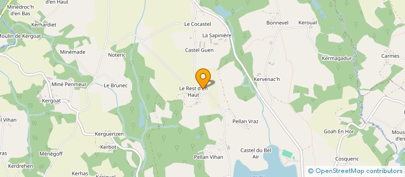 localisation de l'entreprise MONSIEUR ANTOINE GUEFVENEU à PRIZIAC