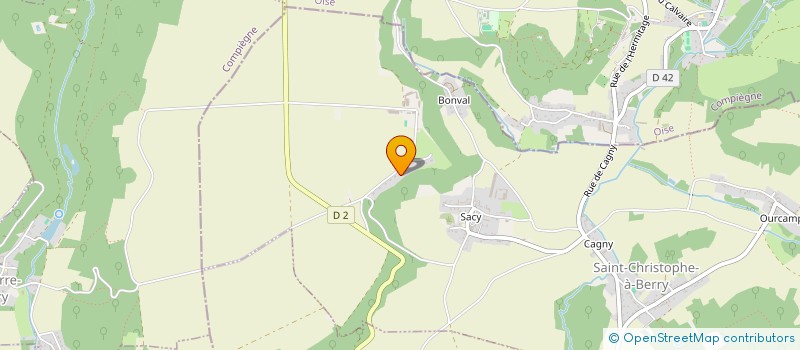 localisation de l'entreprise MONSIEUR ANTOINE GUERET  SAINT-CHRISTOPHE-A-BERRY