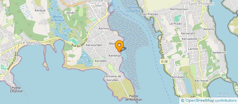 localisation de l'entreprise MONSIEUR ANTOINE GUERIN  LA TRINITE-SUR-MER