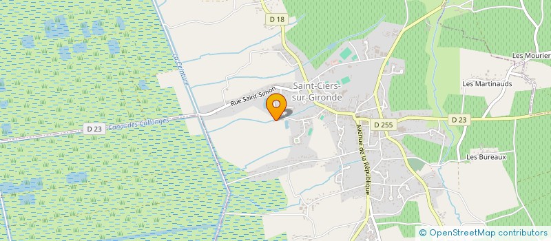 localisation de l'entreprise MONSIEUR ANTOINE GUESNON à SAINT-CIERS-SUR-GIRONDE