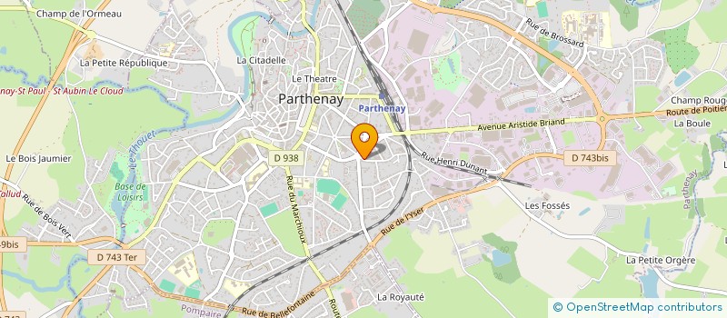 localisation de l'entreprise MONSIEUR ANTOINE GUILLEUX à PARTHENAY