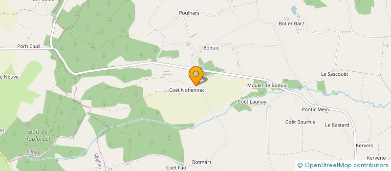 localisation de l'entreprise MONSIEUR ANTOINE GUILLEUX  CLEGUEREC