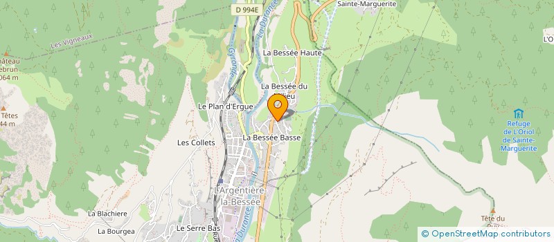 localisation de l'entreprise MONSIEUR ANTOINE HAMARD  L'ARGENTIERE-LA-BESSEE