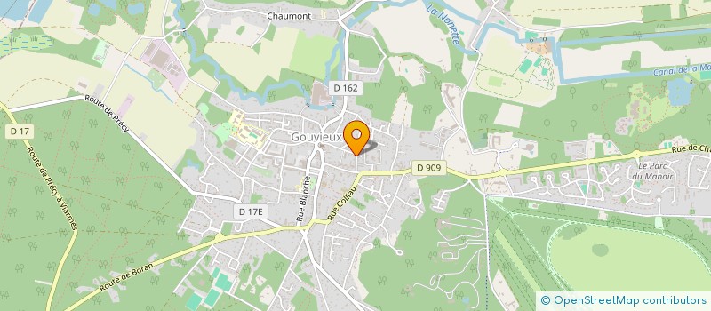 localisation de l'entreprise MONSIEUR ANTOINE HAMELIN  LUZARCHES