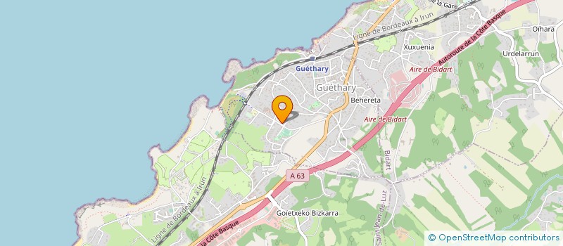 localisation de l'entreprise MONSIEUR ANTOINE HARPAGES  GUETHARY