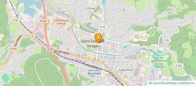 localisation de l'entreprise MONSIEUR ANTOINE HEID à SAINT-DIE-DES-VOSGES