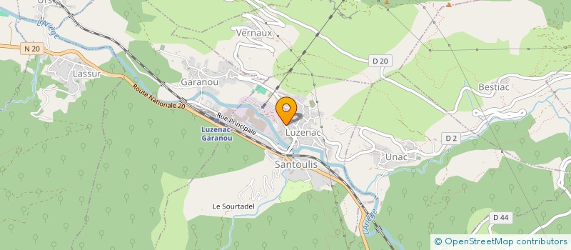 localisation de l'entreprise MONSIEUR ANTOINE HENON à LUZENAC