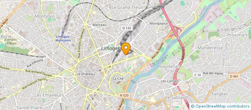 localisation de l'entreprise MONSIEUR ANTOINE HENRIC à LIMOGES