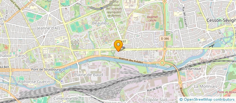 localisation de l'entreprise MONSIEUR ANTOINE HENRY  CESSON-SEVIGNE