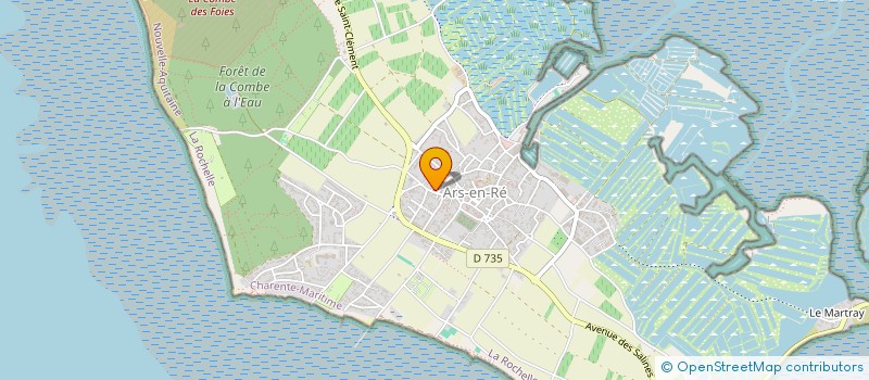 localisation de l'entreprise MONSIEUR ANTOINE HERAUDEAU  ARS-EN-RE