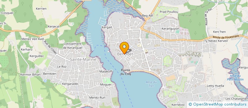 localisation de l'entreprise MONSIEUR ANTOINE HERVOUET  BENODET