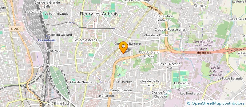 localisation de l'entreprise MONSIEUR ANTOINE HIGELIN  ORLEANS