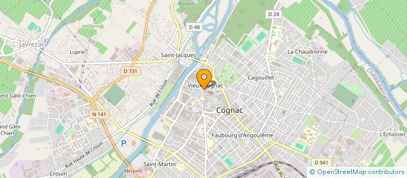localisation de l'entreprise MONSIEUR ANTOINE HOCDE à COGNAC