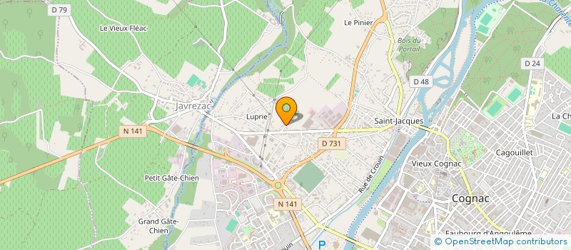 localisation de l'entreprise MONSIEUR ANTOINE HORAK à COGNAC