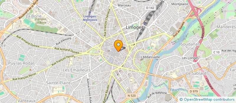localisation de l'entreprise MONSIEUR ANTOINE IMBERT à LIMOGES