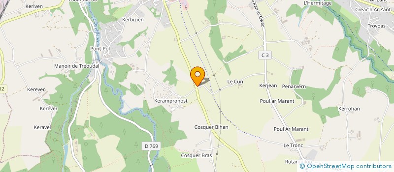 localisation de l'entreprise MONSIEUR ANTOINE ISSAVERDENS  PLOURIN-LES-MORLAIX