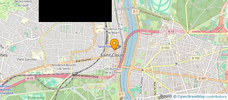 localisation de l'entreprise MONSIEUR ANTOINE IZARN à SAINT-CLOUD