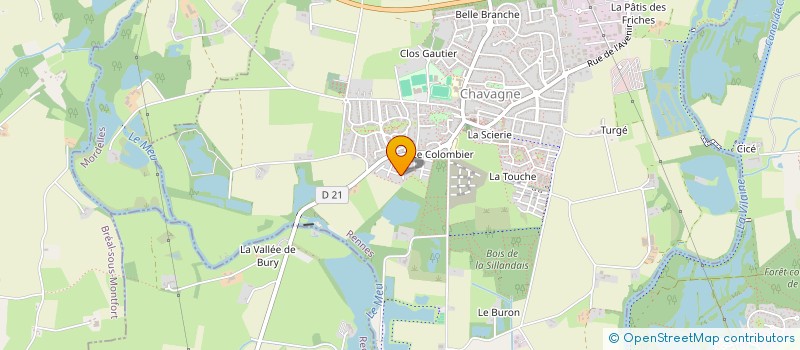 localisation de l'entreprise MONSIEUR ANTOINE JAHIER  CHAVAGNE