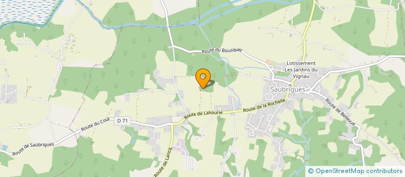 localisation de l'entreprise MONSIEUR ANTOINE JARZABEK  SAUBRIGUES