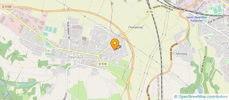 localisation de l'entreprise MONSIEUR ANTOINE JERPHANION  HEYRIEUX