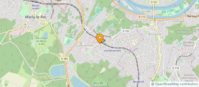 localisation de l'entreprise MONSIEUR ANTOINE JOCHYMS  LOUVECIENNES