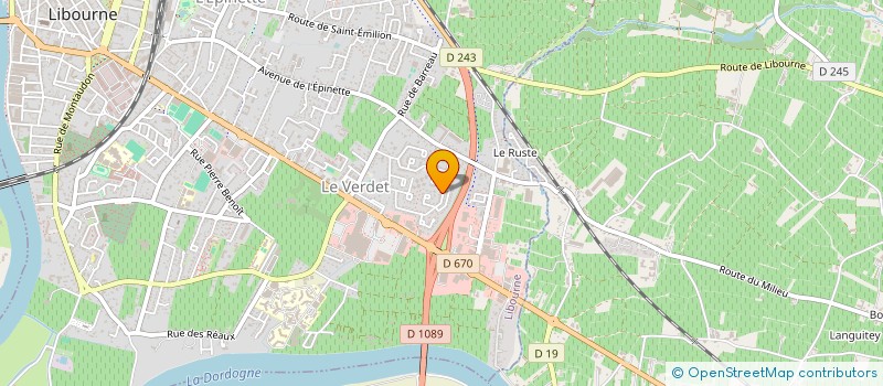 localisation de l'entreprise MONSIEUR ANTOINE JONAC  LIBOURNE