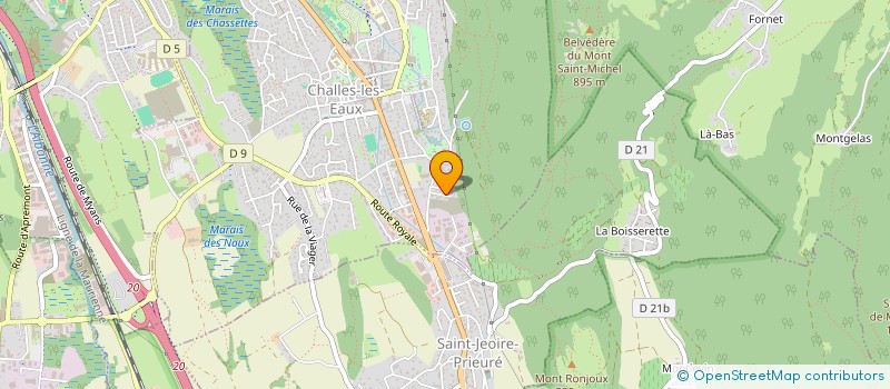 localisation de l'entreprise MONSIEUR ANTOINE JOSNIN  CHALLES-LES-EAUX