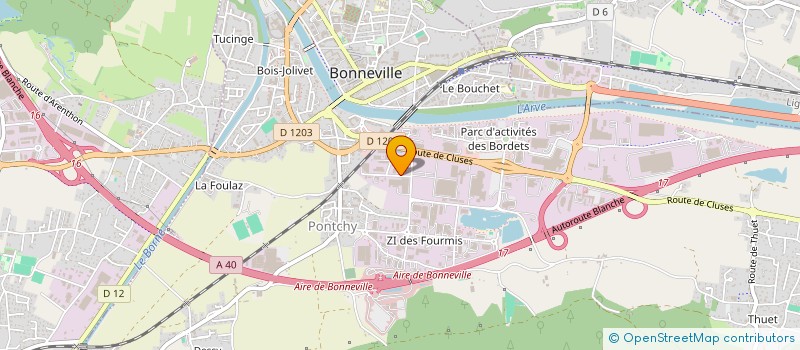 localisation de l'entreprise MONSIEUR ANTOINE JOURDAN  BONNEVILLE