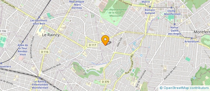 localisation de l'entreprise MONSIEUR ANTOINE JUILLARD à CLICHY-SOUS-BOIS