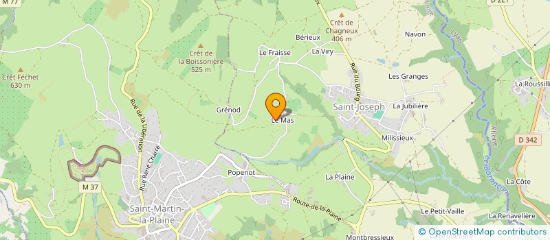 localisation de l'entreprise MONSIEUR ANTOINE JULLIEN  SAINT-JOSEPH