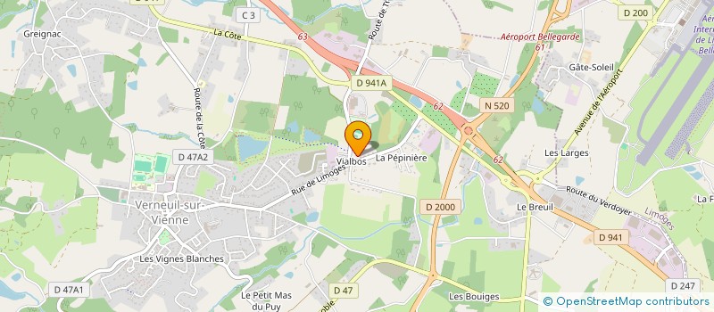 localisation de l'entreprise MONSIEUR ANTOINE JUNGER à VERNEUIL-SUR-VIENNE