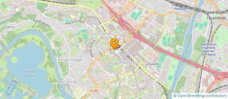 localisation de l'entreprise MONSIEUR ANTOINE JUNIOR TSAGMO DENKENG  CERGY