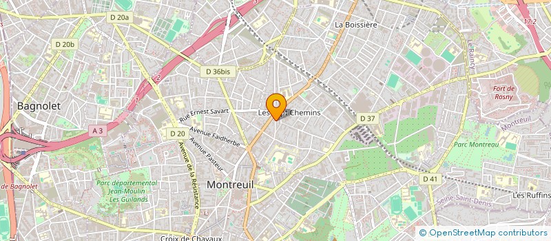 localisation de l'entreprise MONSIEUR ANTOINE KIM CHEANG à MONTREUIL