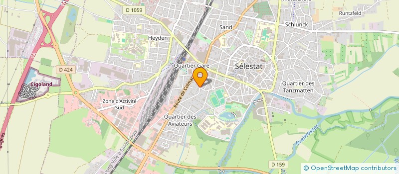 localisation de l'entreprise MONSIEUR ANTOINE KOFFEL  SELESTAT