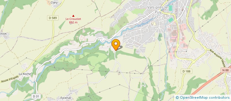 localisation de l'entreprise MONSIEUR ANTOINE KUNTGEN  VALS-PRES-LE-PUY