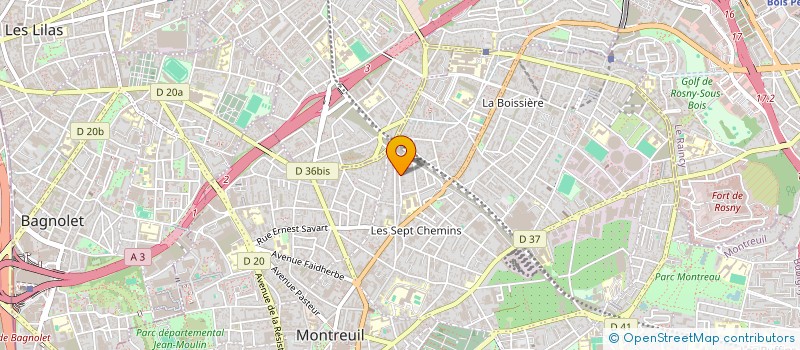 localisation de l'entreprise MONSIEUR ANTOINE L'HOTELIER à MONTREUIL