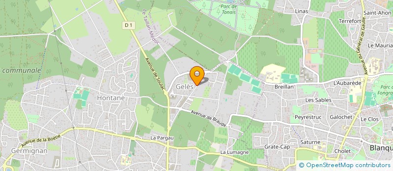 localisation de l'entreprise MONSIEUR ANTOINE LABREGERE  LE TAILLAN-MEDOC