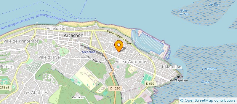 localisation de l'entreprise MONSIEUR ANTOINE LACOSTE à ARCACHON