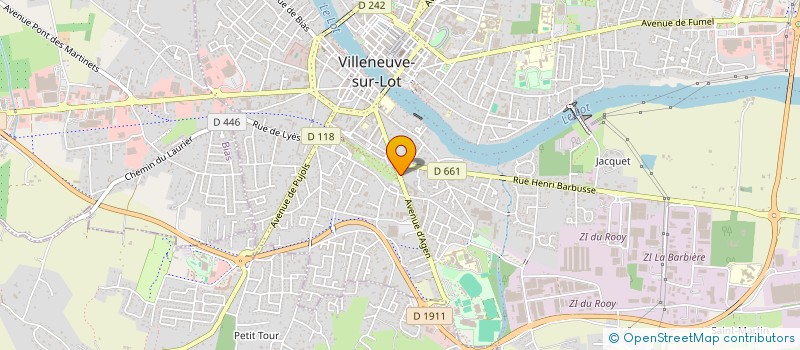 localisation de l'entreprise MONSIEUR ANTOINE LACOUR  VILLENEUVE-SUR-LOT