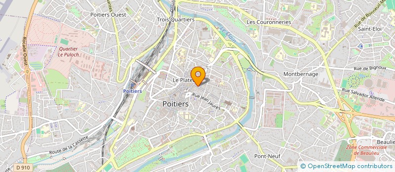 localisation de l'entreprise MONSIEUR ANTOINE LACROIX à POITIERS