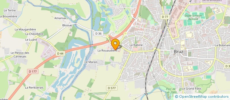 localisation de l'entreprise MONSIEUR ANTOINE LACROIX  BRUZ