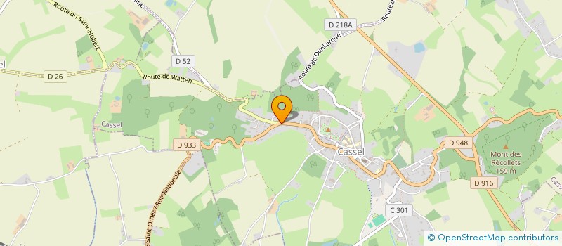 localisation de l'entreprise MONSIEUR ANTOINE LAHAYE  CASSEL