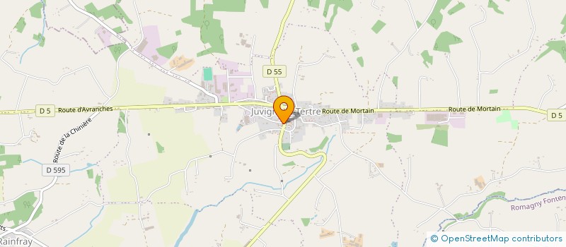 localisation de l'entreprise MONSIEUR ANTOINE LAIGNIER  JUVIGNY LES VALLEES