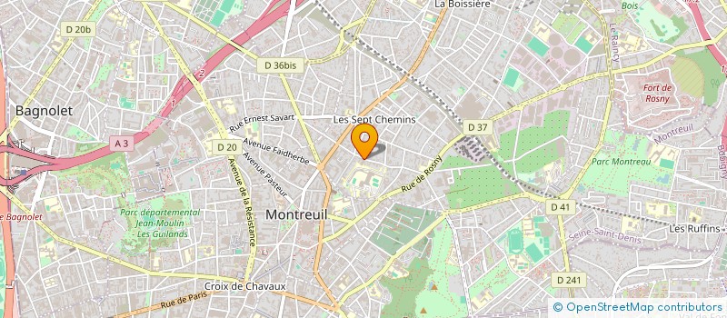 localisation de l'entreprise MONSIEUR ANTOINE LAJOIE à MONTREUIL