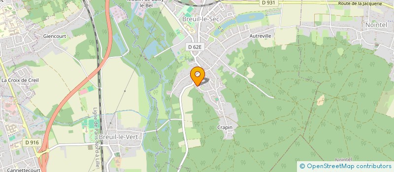 localisation de l'entreprise MONSIEUR ANTOINE LAMIDEL  BREUIL-LE-SEC