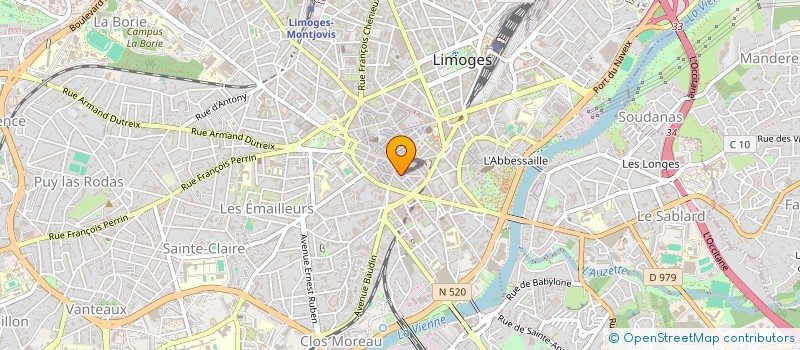 localisation de l'entreprise MONSIEUR ANTOINE LAMONERIE à LIMOGES