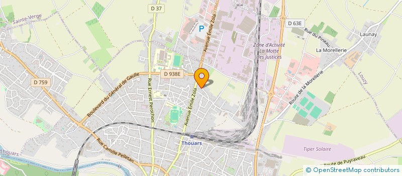 localisation de l'entreprise MONSIEUR ANTOINE LANDREAU  THOUARS