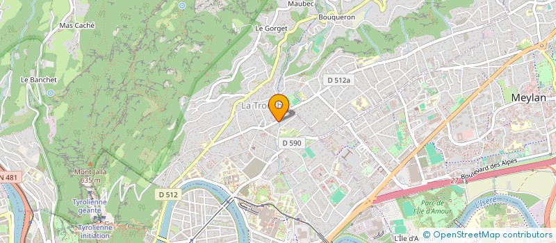 localisation de l'entreprise MONSIEUR ANTOINE LAPERCHE  LA TRONCHE