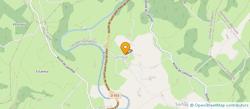 localisation de l'entreprise MONSIEUR ANTOINE LARROQUE  ARBERATS-SILLEGUE